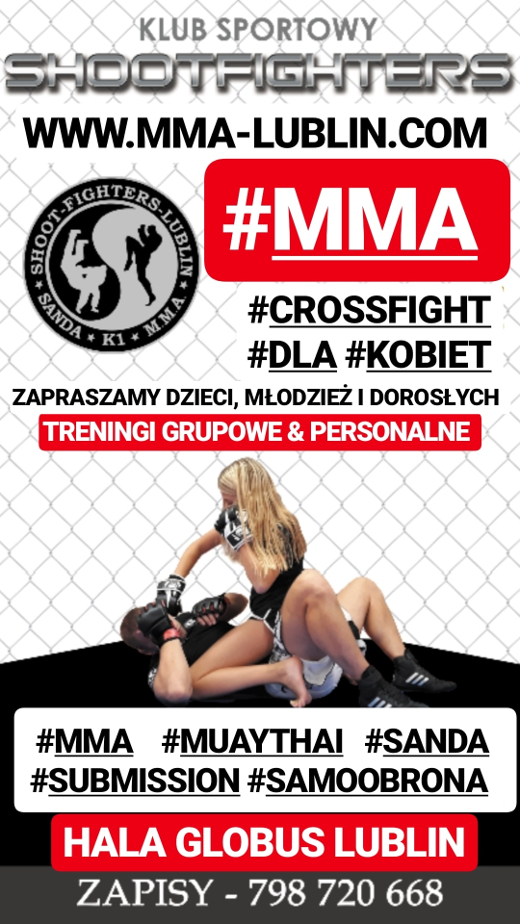 MMA MUAY-THAI SANDA SUBMISSION SAMOOBRONA KICKBOXING K1 FIGHT LUBLIN. Treningi HALA GLOBUS KAZIMIERZA WIELKIEGO 8