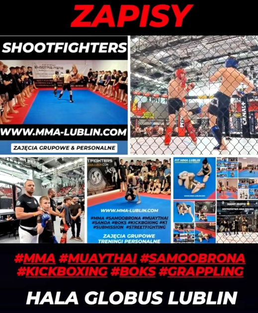 MMA LUBLIN MUAY-THAI SANDA SUBMISSION SAMOOBRONA KICKBOXING. Treningi HALA GLOBUS KAZIMIERZA WIELKIEGO 8